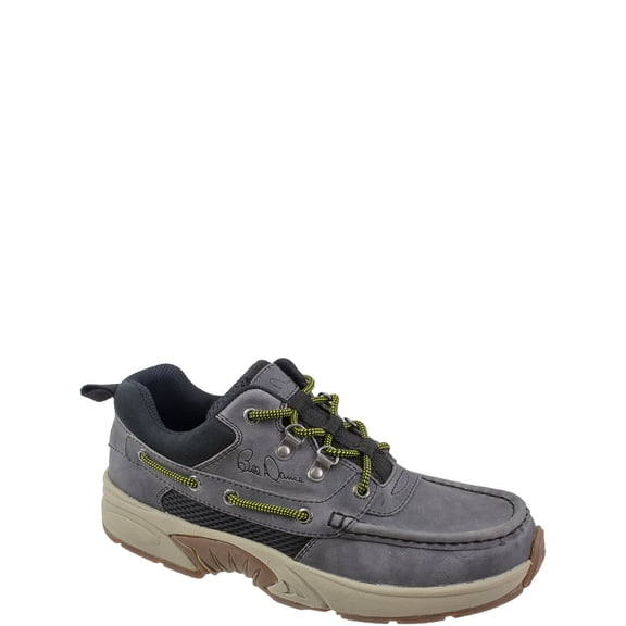 Rugged Shark Bill Dance Pro Boat Shoe, Premium Leather and Comfort, Fishing and Outdoor Shoe, Grey, Men's Size 12