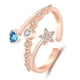thumbnail image 4 of Sonducket Anillo abierto para mujer, cristal, joyería para nudillos, novia, hija, señoras, fecha, Club, regalo personalizado, Type1 NO1, 4 of 6