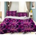 thumbnail image 2 of 3D Purple Leaves Plant Quilt Cover Set Ropa de Cama Set Funda Nórdica Fundas de almohada Lxl, 2 of 3