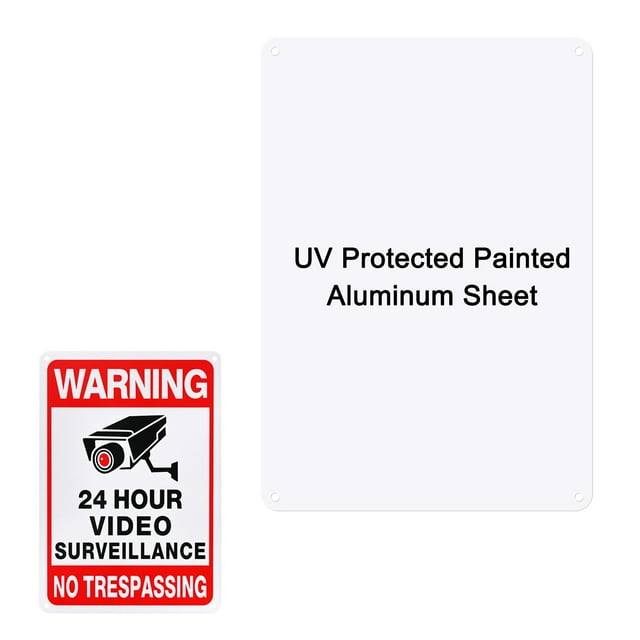 Uxcell 1-Pack Letreros Metálicos Blancos en Blanco 7x10 Pulgadas Hoja de Aluminio Pintado Letreros en Blanco para Manualidades/Jardín/Exteriores Grosor 0.03 Pulgadas