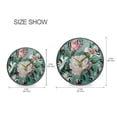 thumbnail image 6 of WOBOGO Rococo Florals Acrylic Wall Clock Battery Operated 9.5in Silent No Tick Bedroom Living Room Office Classroom Decoration, 6 of 10
