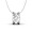White Gold, variant on Cate & Chloe Clara 18k Yellow Gold Plated Pendant Necklace with Swarovski Crystal Gift for Women