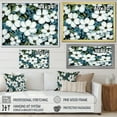 thumbnail image 5 of Designart "Tranquil Blossoms White Dogwood I" Extra Large Floral Framed Wall Art - Traditional White Dogwood Entryway Framed Wall Art, 5 of 7