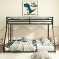 thumbnail image 3 of KOFUN Twin over Full Metal Bunk Bed, Heavy Duty Bunk Bed Frame, No Box Spring Needed, Black, 3 of 10