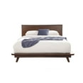 thumbnail image 3 of Alpine Furniture Gramercy Queen Wood Platform Bed in Walnut, 3 of 7