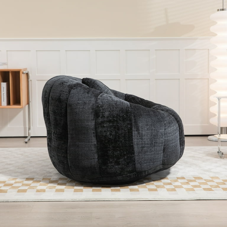 High Back Bean Bag Chair Couch, Giant Lazy Floor Loveseat Sofa