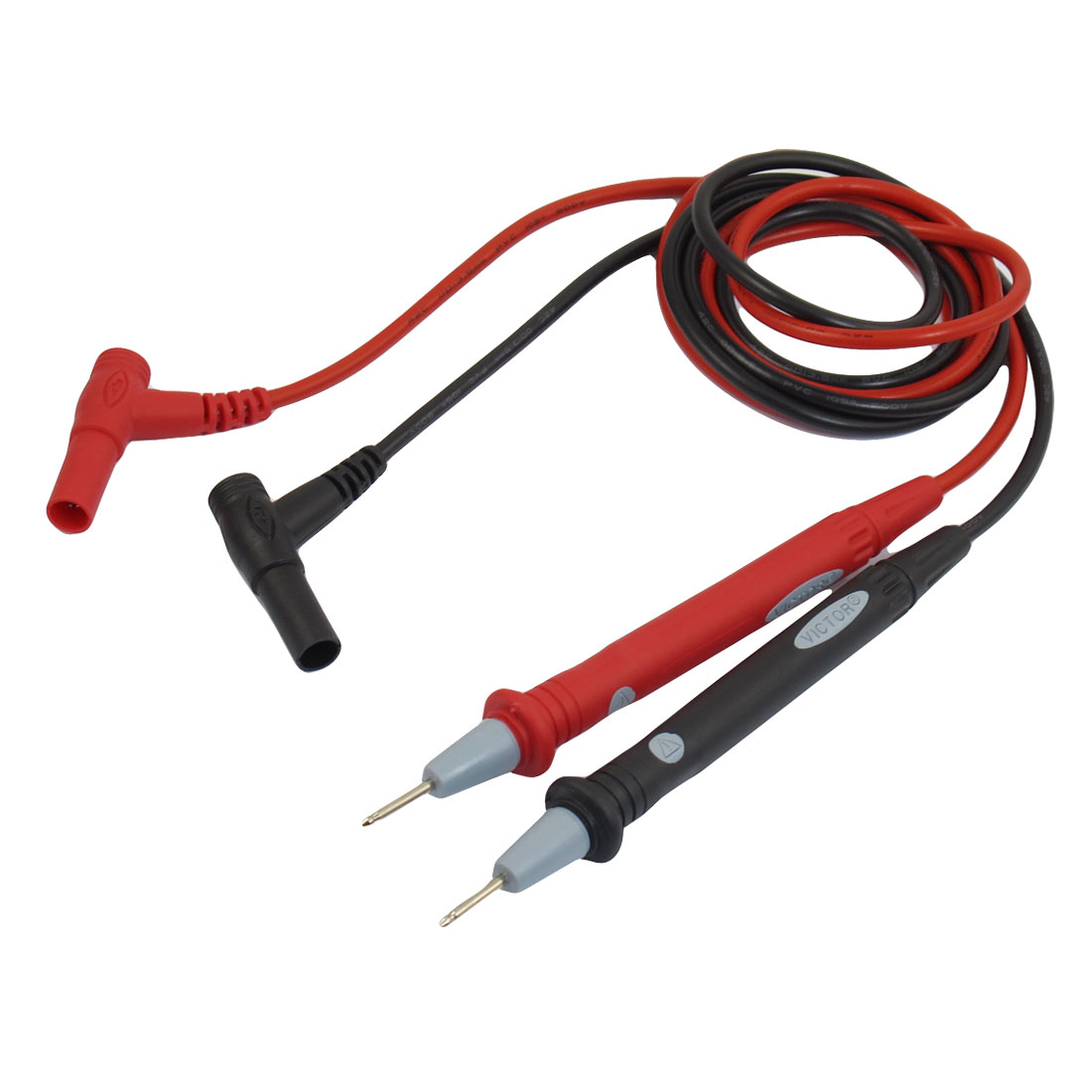 2 x Banana Plug 3.4Ft Length Multimeters Meter Probe Test Black Red