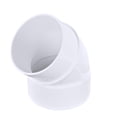 thumbnail image 1 of Cubo de codo NDS de PVC de 4 pulgadas y 45° Street con espita, blanco, 1 of 7