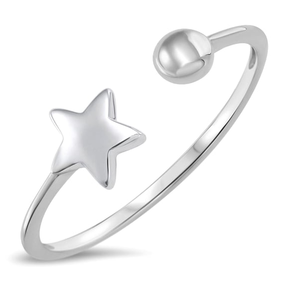Sterling Silver 925 Star Ring