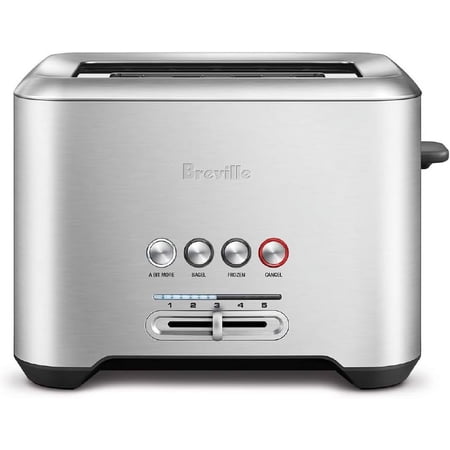 Compact 2-Slice Extra-Wide Toaster with High-Lift Function - Brushed Stainless Steel Finish