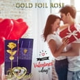 thumbnail image 2 of hengsof Gold Dipped Rose 24K Gold Rose, Romantic Gifts for Women in Her Birthday Anniversary Valentines Day Christmas Mothers Day, 2 of 7