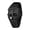 All Black, variant on Retro Square Digital Watch with Temperature Display Unisex 7.5Inch Analog 3 Time Zones Luminous Backlight 50M Waterproof Alarm Stopwatch Week/Date