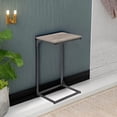 thumbnail image 4 of VASAGLE Mesa Auxiliar en Forma de C, Mesita de Noche, Mesita de Sofá, con Estructura de Metal, Industrial, para Salón, Dormitorio, Greige Brezo y Negro, 4 of 6