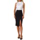 thumbnail image 2 of INSPIRAR CHIC Blusas de Trabajo Sin Mangas de Satén para Mujeres con Lazo en el Cuello Sólido L Blanco, 2 of 6
