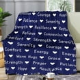 thumbnail image 6 of Kainsy Get Well Soon Gifts for Men Women, Healing Blanket, Get Well Blanket, Soft Comfort Warm Hugs Gifts Compassion Blanket, Positive Energy Heart Throw, Breast Cancer Recovery Gift, Navy(40"x50"), 6 of 7