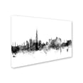 thumbnail image 2 of Trademark Fine Art "Dubai Skyline B&W" Canvas Art by Michael Tompsett, 2 of 3
