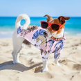 thumbnail image 4 of 4 camisas hawaianas para perros de verano, transpirables, para mascotas, sudaderas para perros, coco, piña, playa, perros grandes, bonitos trajes de polo, talla 4xl (15 - 25 kg) LingWen 9024719125770, 4 of 5