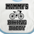 thumbnail image 4 of Inktastic Mommys Biking Buddy Boys or Girls Baby Bib, 4 of 4
