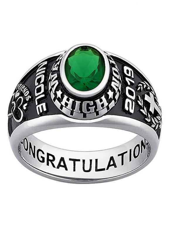 Order Now for Graduation, Freestyle Women's Celebrium Classic Oval Stone Class Ring, Personalized, High School or College