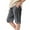 Dark Gray, variant on CPNG Girls Bermuda Shorts Knee Length Cotton Linen Straight Wide Leg Long Shorts Solid Drawstring Elastic Waist Short Casual Summer each Shorts with Pockets (4-5 Years, Beige)