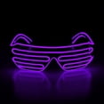 thumbnail image 1 of LINLIN Neon Rave Glasses,Neon Glasses Neon Rave Glasses Light Up Flashing LED Sunglasses Shutter EL Glasses Costumes for Party, 1 of 6