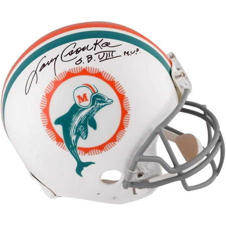 Larry Csonka Miami Dolphins Autographed Riddell Throwback Pro Line Helmet with 