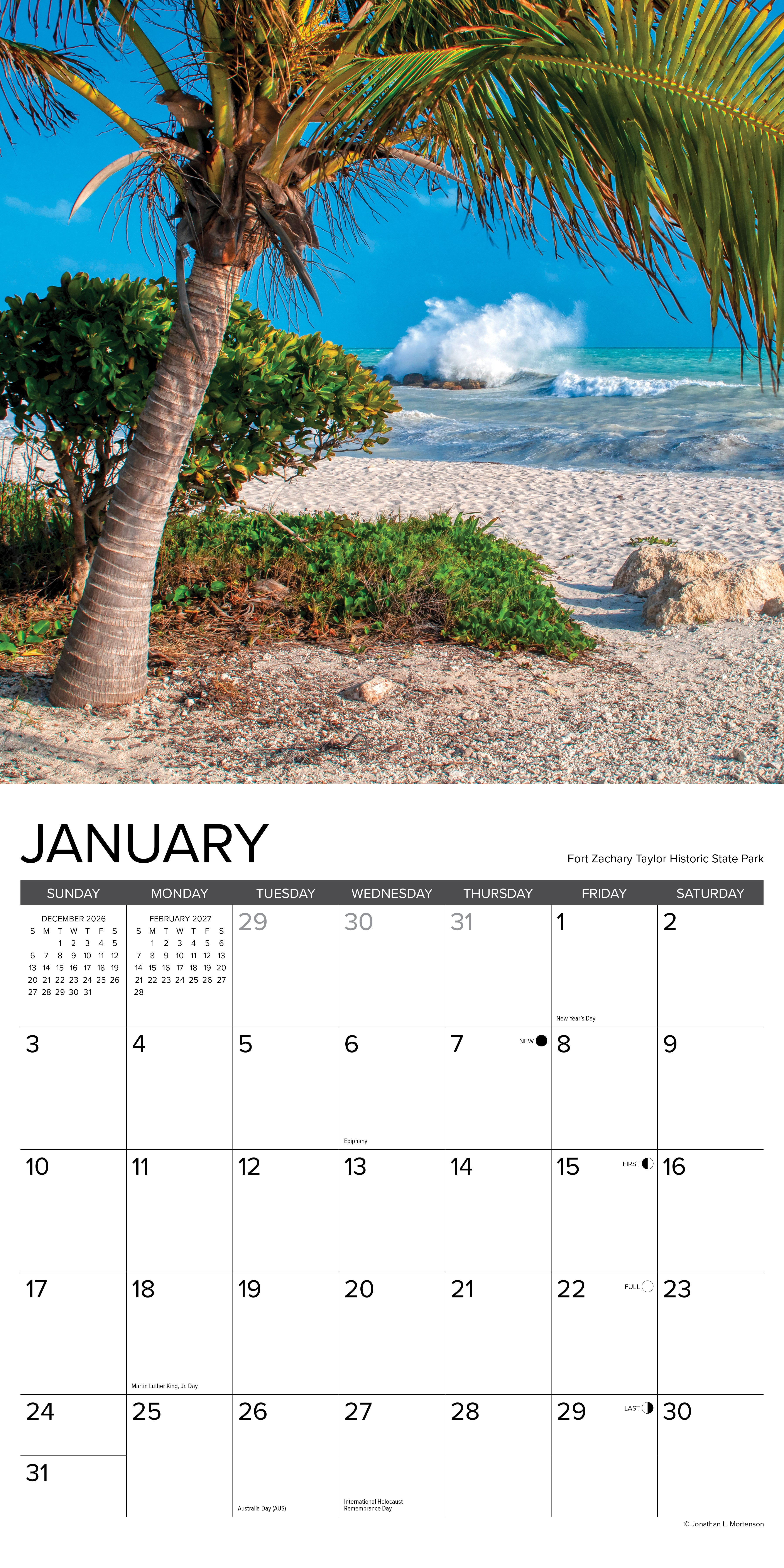 Willow Creek Press, Key West 2027 Wall Calendar