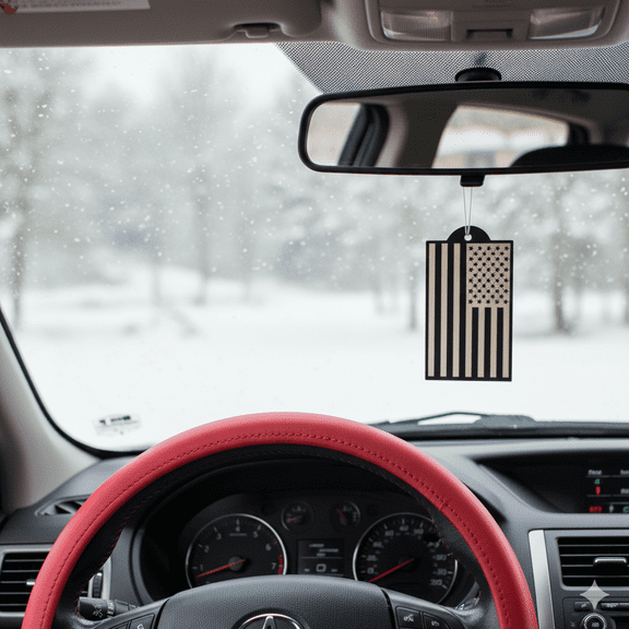 Elektroplate USA Flag Inverted "New Car" Scent - 6-Piece Air Freshener Pack