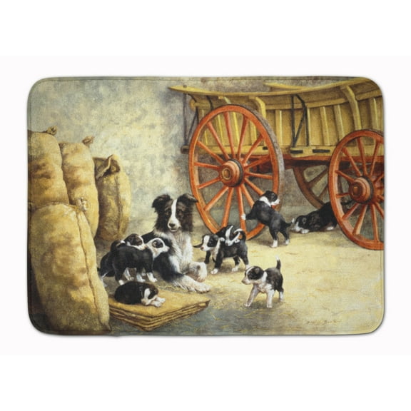 Border Collie Dog Litter Machine Washable Memory Foam Mat