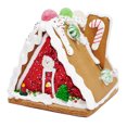 thumbnail image 2 of GINGERBREAD HOUSE 6" A-FRAME MED. DECORATED, 2 of 2