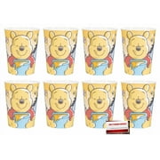 Winnie the Pooh 16 oz Plastic Favor Cups 8 Pack (Plus Party Planning Checklist by Mikes Super Store)