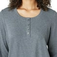 thumbnail image 2 of Eddie Bauer Womens 3-Piece Waffle Knit Pajama Set (Gray, Small), 2 of 6