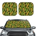 thumbnail image 2 of Balery Corn 2 Parasol para parabrisas de coche de 2 piezas | Parasol plegable para parabrisas delantero de coche para la mayoría de sedanes-Small, 2 of 6