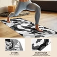 thumbnail image 4 of Black White Camo Digital Shapes Pattern Hot Yoga Mat Towel Non Slip for Hot Yoga - Quick-Drying Yoga Mat Cover with 4 Corner Pockets with Travel Bag - Hot Yoga Towel Non Slip 70"x26", 4 of 6