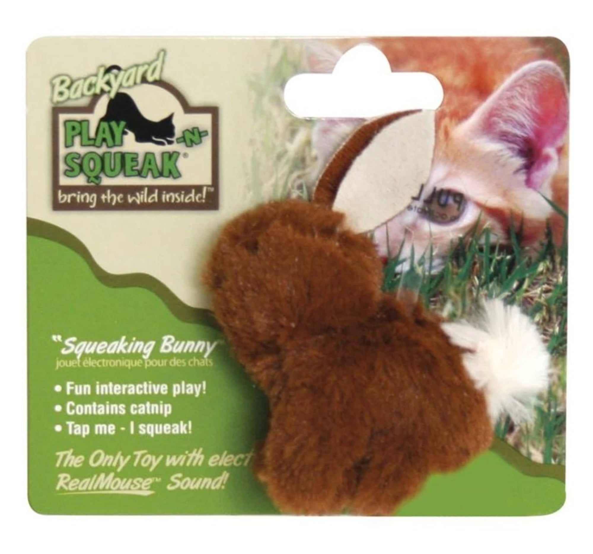 Ruff Tumble Squeaky Mouse n Squeak Hi Tech Catnip Cat Toy by Sharples 