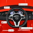 thumbnail image 5 of OLAKIDS 12V Electric Kids Ride on Car, Licensed Mercedes Benz GLA45 Toy Car with Remote Control, MP3 Plug, USB, 2 Speeds, LED Lights, Battery Powered Toy Vehicle for Toddler Children (Red), 5 of 12