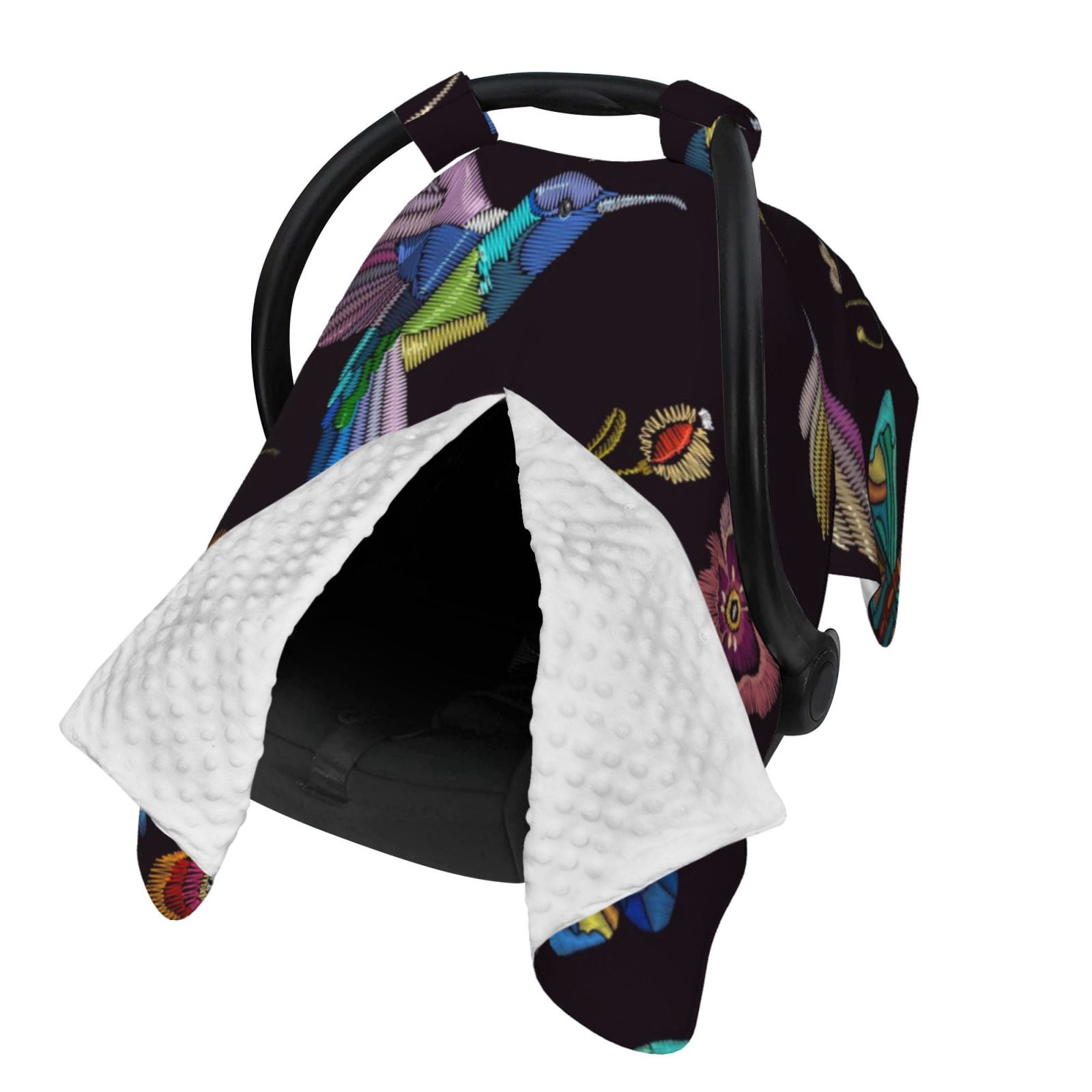 Naloa Humming Bird Baby Car Seat Cover, Breathable Baby Carrier Cover, Multiuse Baby Carrier Cover & Nursing Breastfeeding Cover