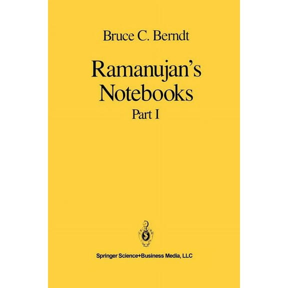 Ramanujan's Notebooks: Part I, (Paperback)