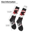 thumbnail image 2 of Gukieu Fierce Red Viper Graphic Art Print Contrast Color Stockings, Elastic Sports Socks Warm Socks Clothing Accessories, Adult Unisex, 2 of 6