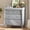 Grey-4 Drawer, variant on JOINICE White Nursery Dresser with Changing Table, 4-Drawer Spindle Style Dresser for Kids Bedroom