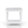 thumbnail image 2 of White Storage End Table with Drawer, Small Nightstand for Bedroom, Sofa Side Table with Shelf, Living Room Accent Table, 2 of 7