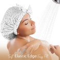thumbnail image 2 of Gorro de ducha Yanibest, reutilizable y resistente al agua para mujer, 2 of 8