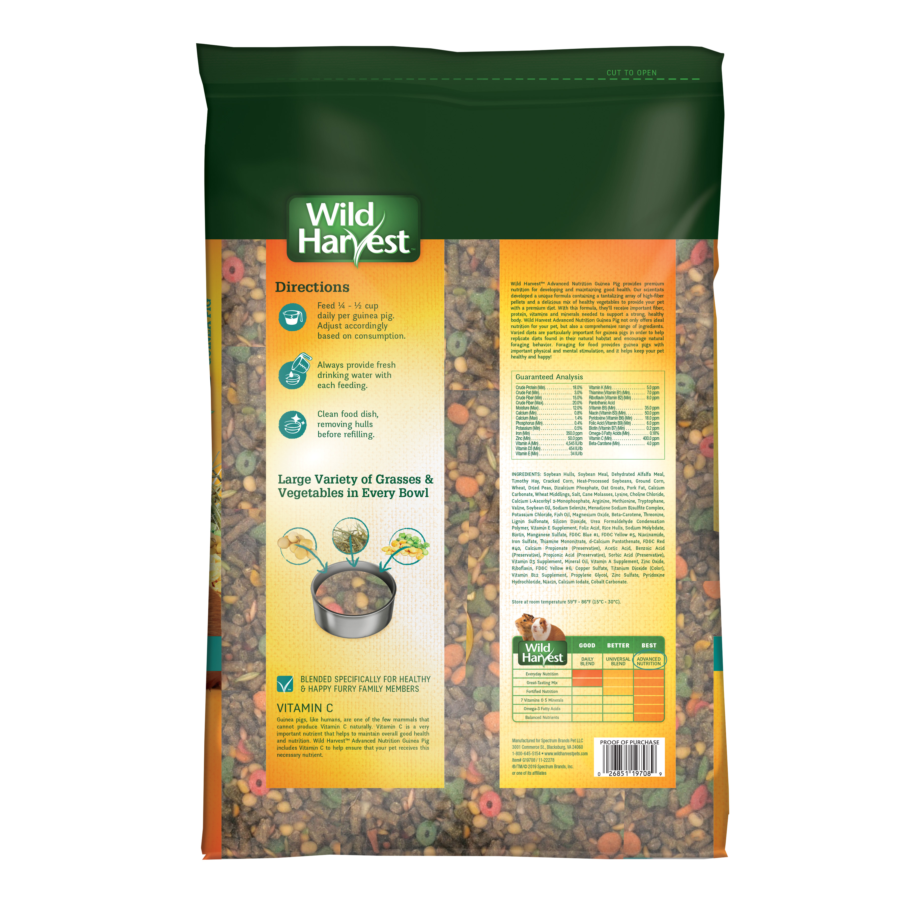 Wild Harvest Advanced Nutrition Guinea Pig Food photo 2
