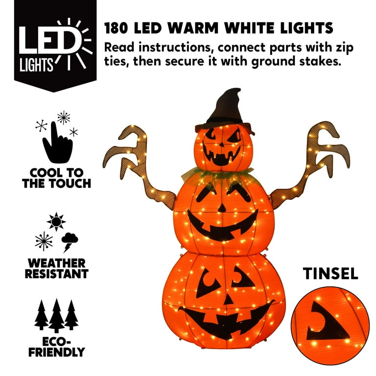 JOIEDOMI 5FT Halloween Pumpkin Decorations Outdoor, 180