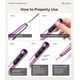 thumbnail image 4 of Taladro de uñas MelodySusie PM170F recargable de 3000 RPM, color morado, 4 of 7