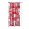 thumbnail image 5 of Red Mushroom Pattern Pink Pattern Shower Curtain 36"x72" ,Bathroom Decorative Shower Curtains Set with 12 Hooks,Modern Waterproof Washable Shower Curtain, 5 of 6