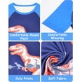 thumbnail image 4 of Fiodrimy Boys Pajamas Toddler Boys Summer Pajamas Dinosaur 2 Piece Short Sleeves Boy Pjs Kids Sleepwear Size 3-8 Years, 4 of 7