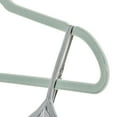 thumbnail image 4 of (2 pack) Better Homes & Gardens Non-Slip Velvet Adult Clothing Hangers, Green, 30 Count, 4 of 6