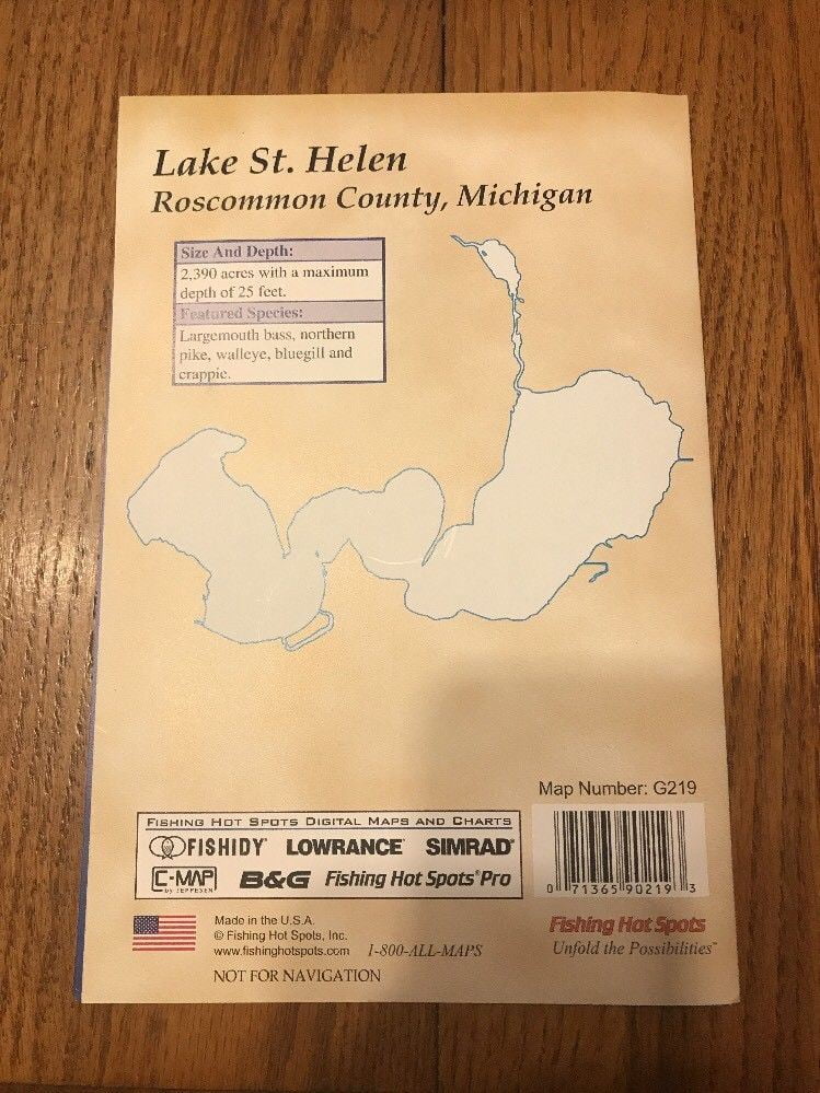 Lake St Helen Mi Depth Chart