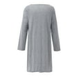 thumbnail image 3 of Long Sleeve Nightgowns for Women Nursing - Plus Size Nursing Nightdress Pregnancy Breastfeeding Comfortable Soft Casual Sleepwear Mother Nursing S-XXXL, 3 of 4